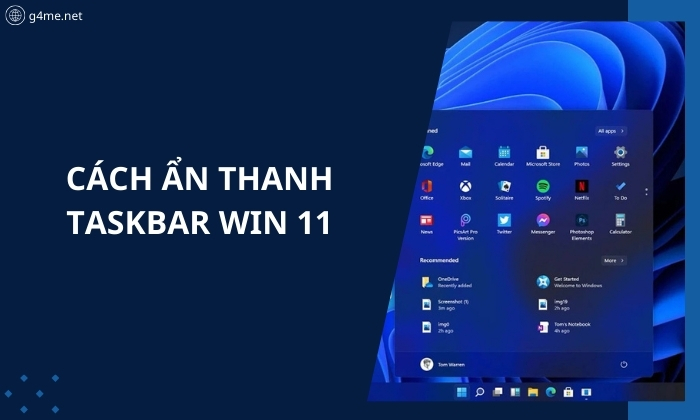 Hướng Dẫn 5 Cách Ẩn Thanh Taskbar Win 11 Thành Công 100%