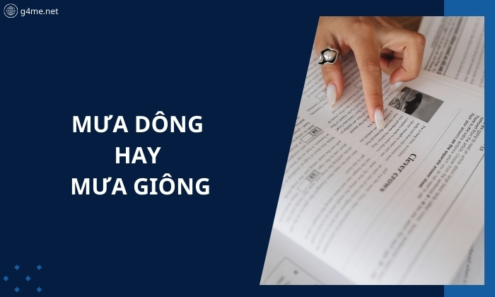 Mưa Dông Hay Mưa Giông? Cách Dùng Từ Chính Xác