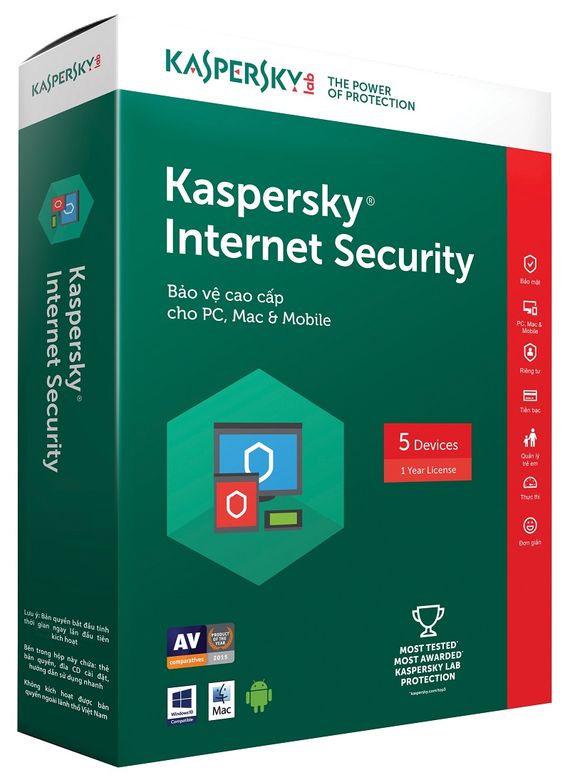 Phần mềm diệt virus Kaspersky Mobile Antivirus vô cùng ấn tượng