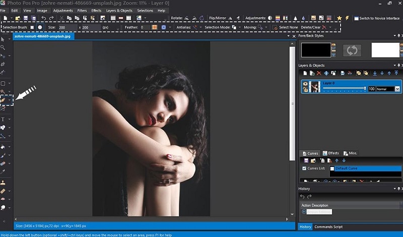 Tính năng tọa hiệu ứng ưu ảnh việt trên phần mềm Photo Pos Pro