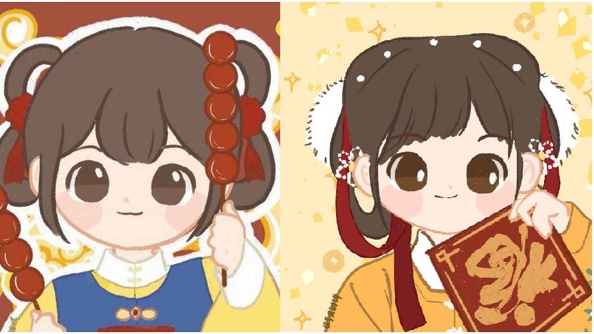 Mẫu xuân sang ăn kẹo hồ lô