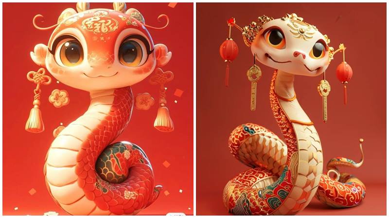 Avatar rắn đỏ hút lộc về nhà
