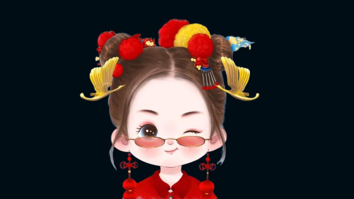 Mẫu avatar tết nhí nhảnh