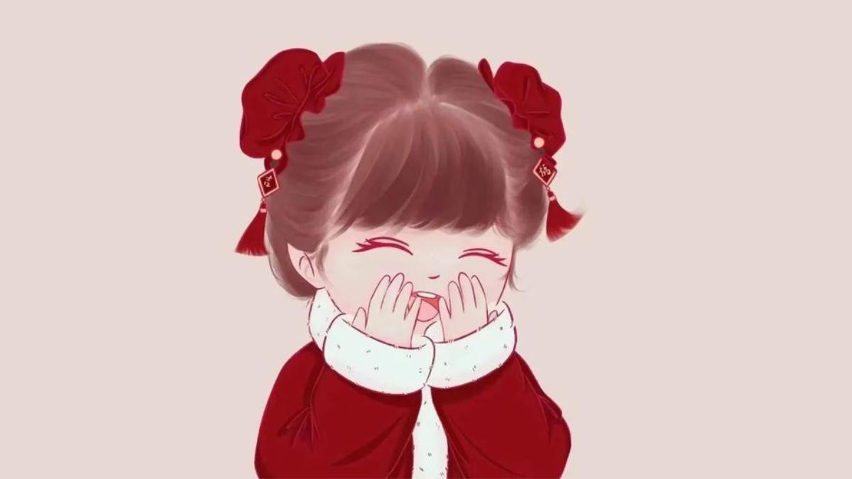 Mẫu ảnh đại diện tết cho nữ cười tươi