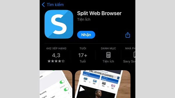 Chia đôi màn hình iPhone iOS 17 bằng SplitNET