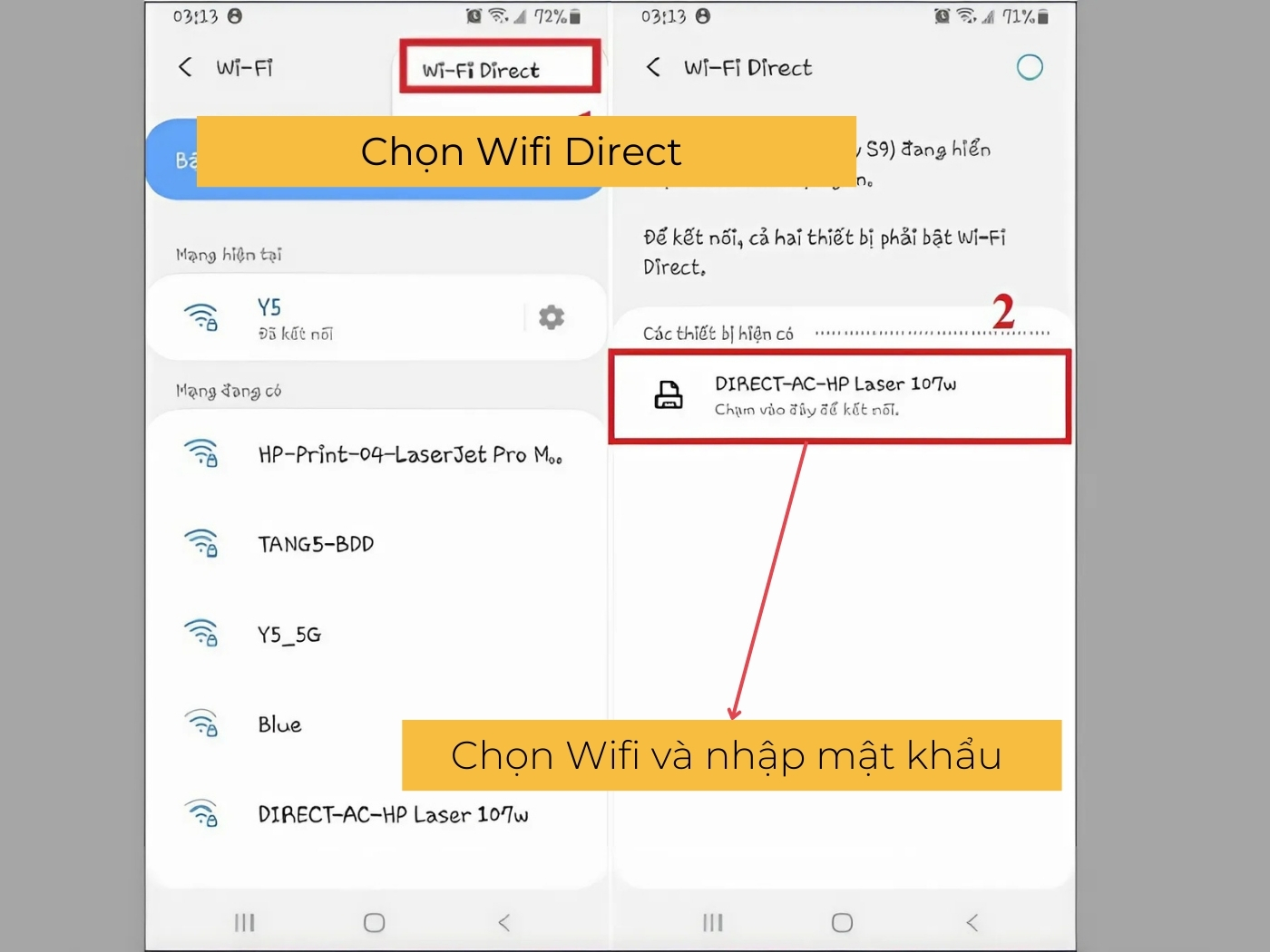 Cách chiếu màn hình điện thoại lên tivi bằng Wifi Direct 