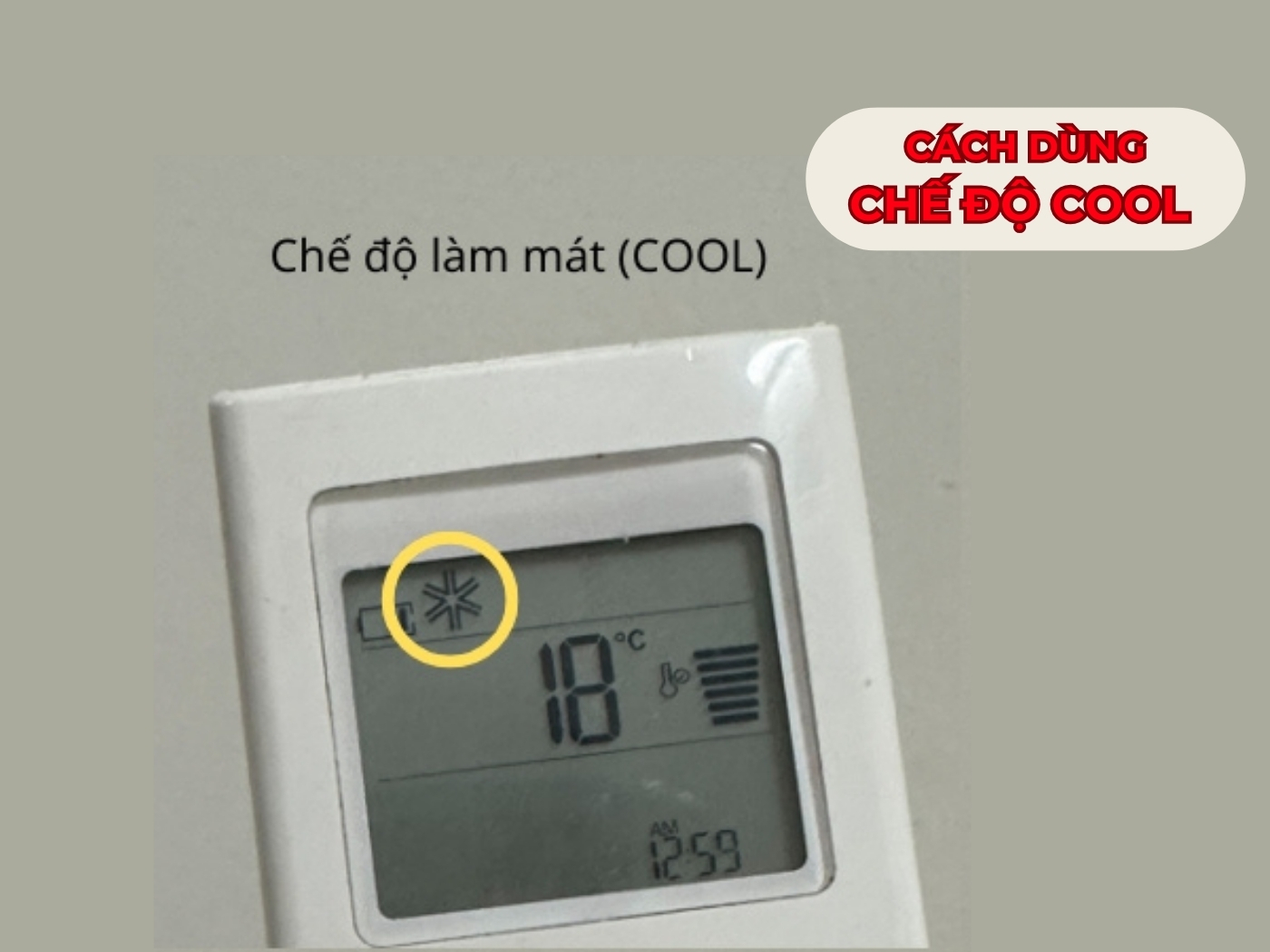 Cách chỉnh máy lạnh LG mát nhất chế độ COOL 