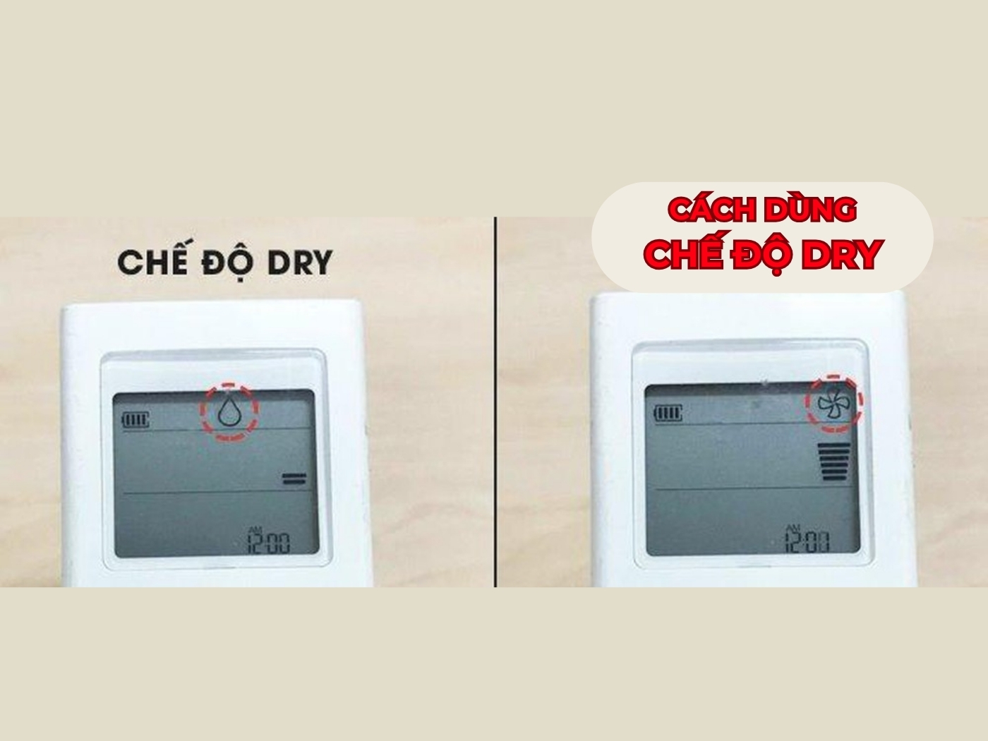 Cách chỉnh máy lạnh LG mát nhất chế độ DRY
