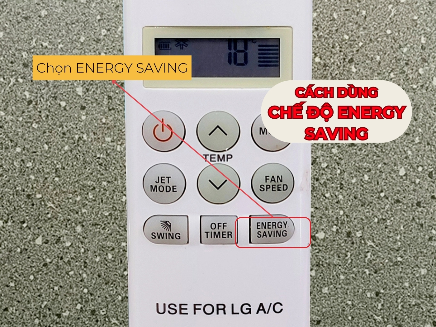 Cách chỉnh máy lạnh LG mát nhất chế độ tiết kiệm năng lượng 