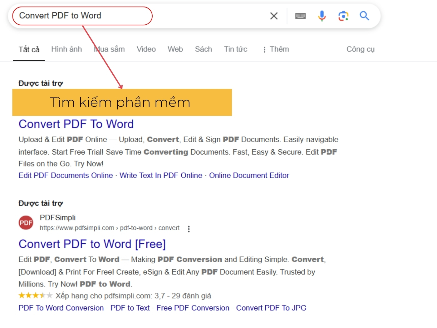  Cách chuyển file PDF sang Word bằng Convert PDF to Word bước 1