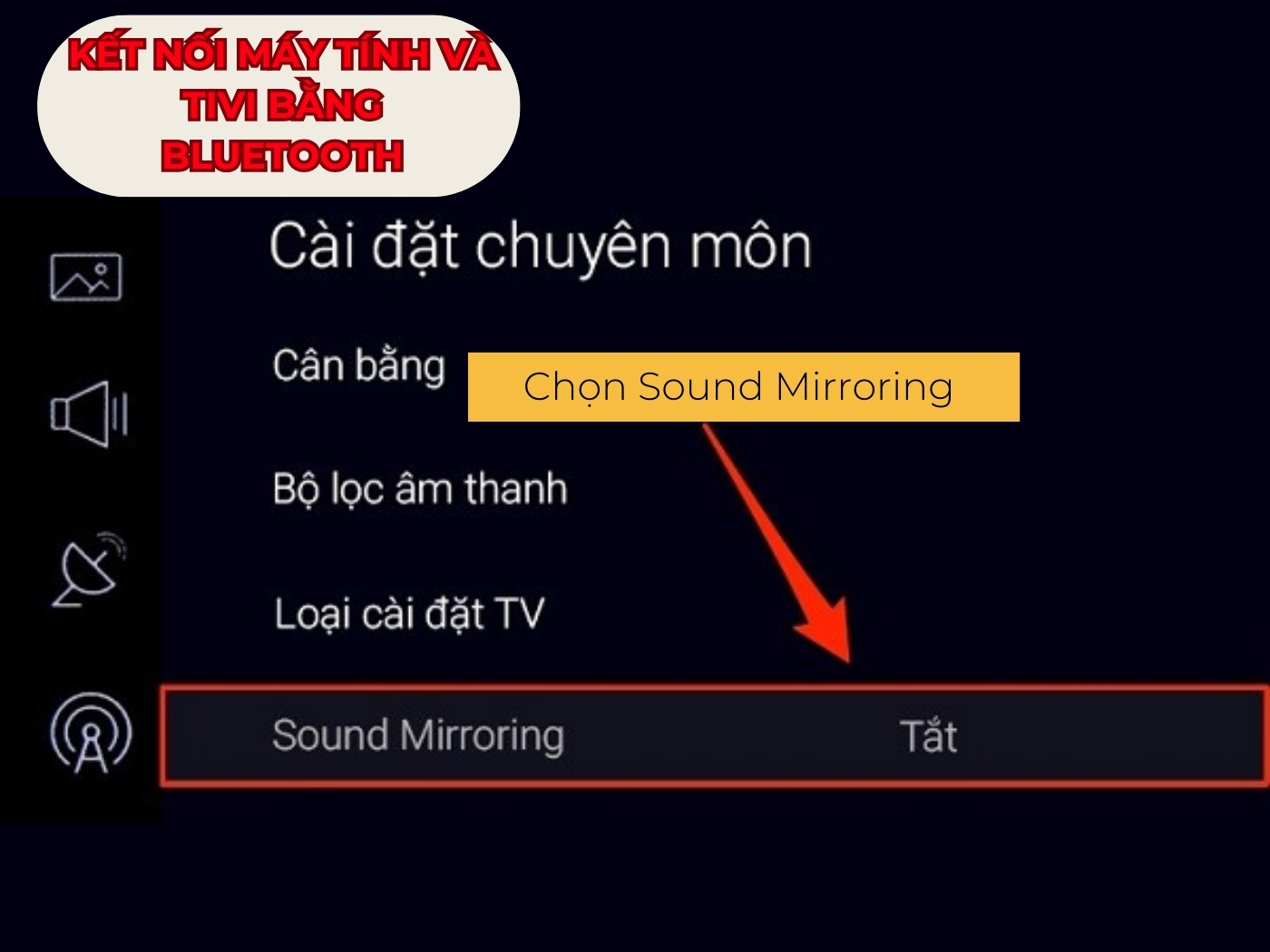 Cách kết nối máy tính với tivi qua bluetooth bước 3