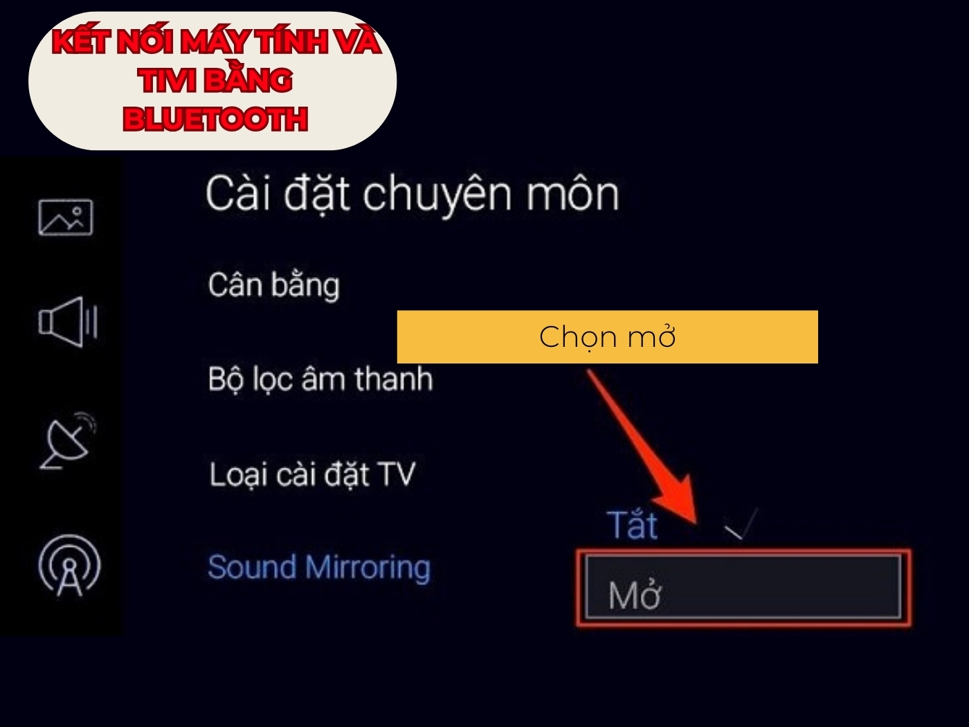Cách kết nối máy tính với tivi qua bluetooth bước 4