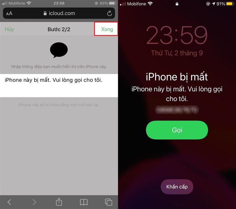 Cách khóa icloud khi bị mất máy