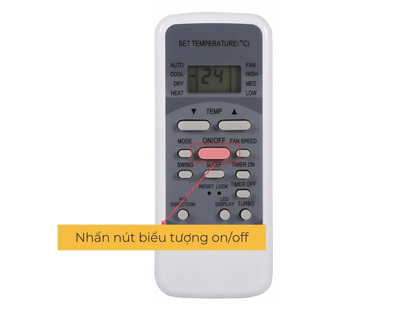 Cách sử dụng điều khiển điều hòa Funiki bật tắt 