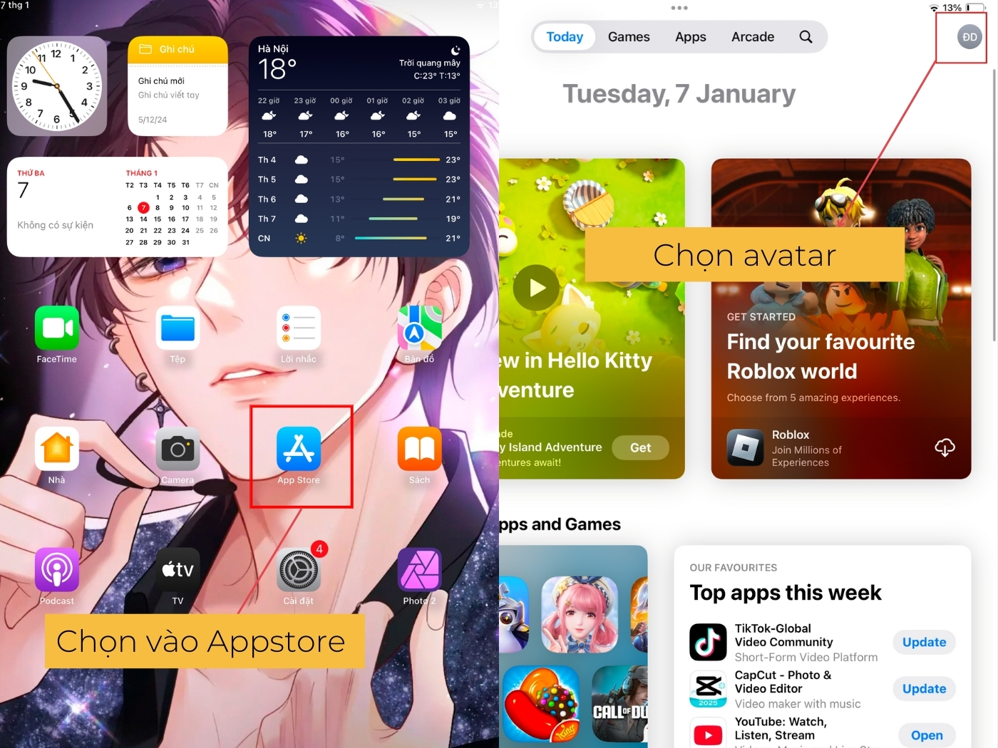 Chuyển đổi vùng Appstore từ Việt Nam qua Trung Quốc bước 1