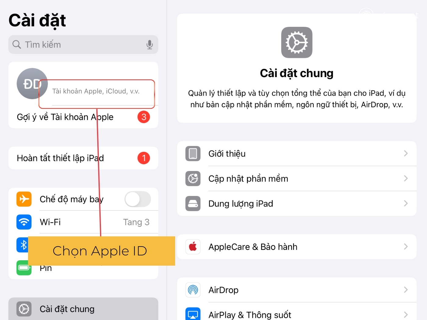 Chuyển đổi vùng Appstore về Việt Nam bước 1