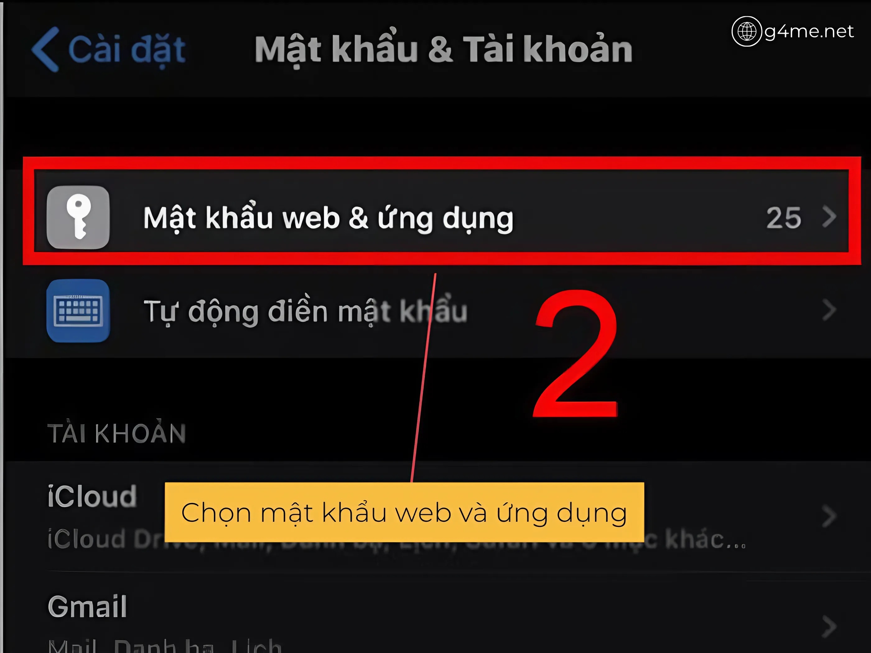 Mật khẩu và ứng dụng 