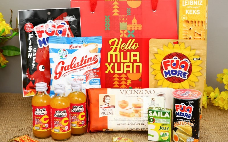 Giỏ quà tết Chào Xuân lý tưởng để tặng vào dịp tết