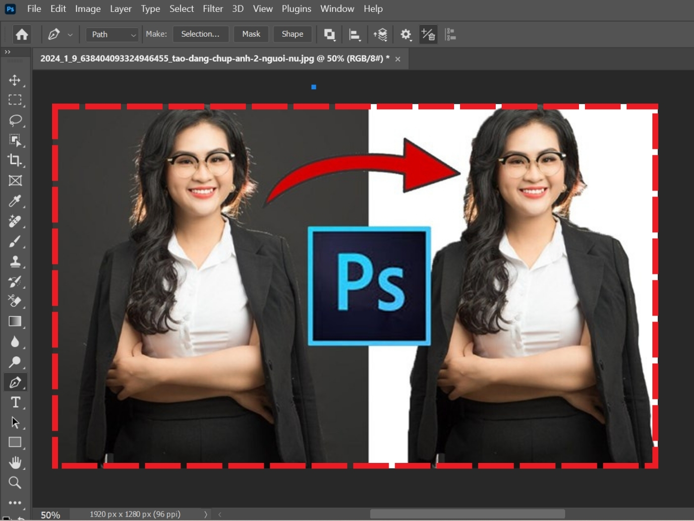 Tách nền trong Photoshop khi thiết kế 