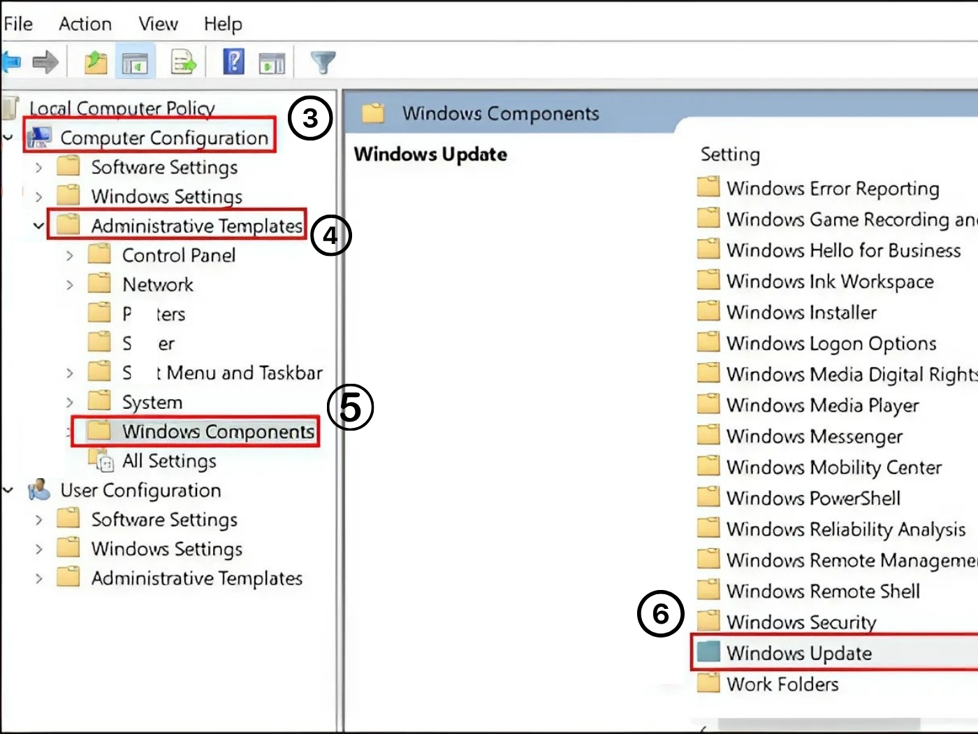 Tắt update win 11 bằng Group Policy Editor bước 2