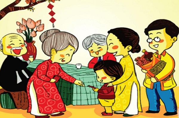Dạy trẻ cách ứng xử khi nhận lì xì không được mở ngay
